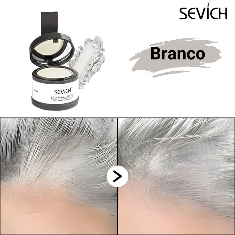 Pó Maquiagem para Cabelo a prova D'água - SEVÍCH