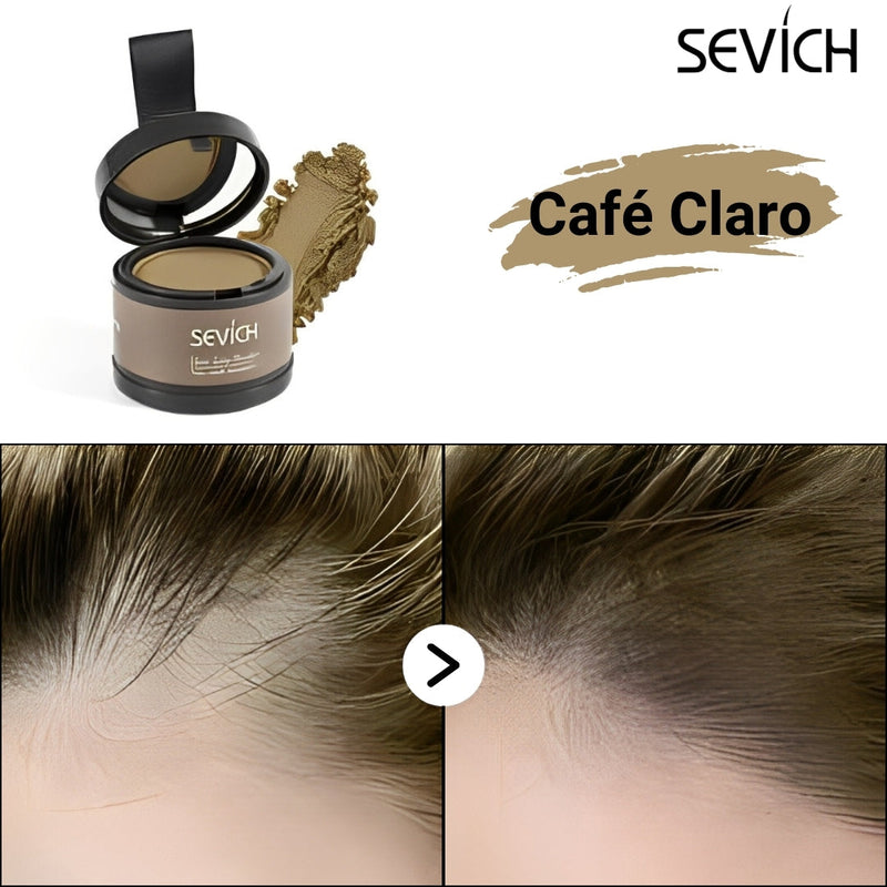 Pó Maquiagem para Cabelo a prova D'água - SEVÍCH