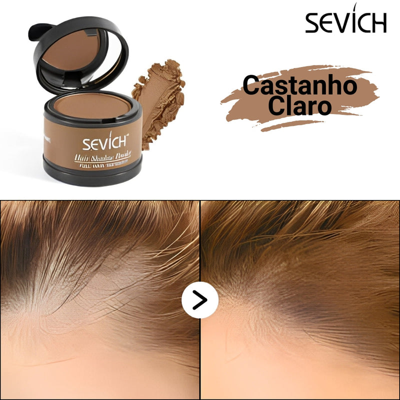 Pó Maquiagem para Cabelo a prova D'água - SEVÍCH