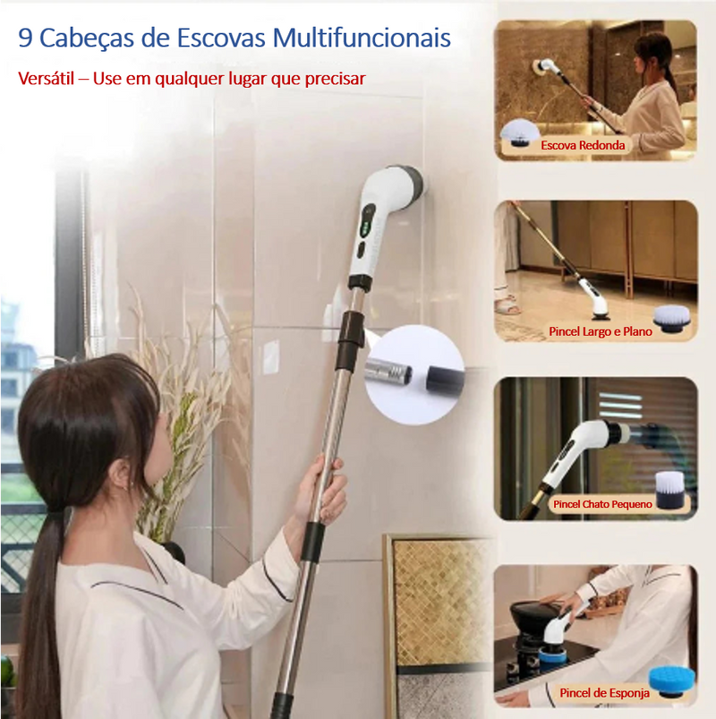 MegaClean Esfregão Elétrico 9 em 1