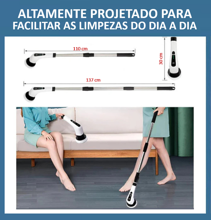 MegaClean Esfregão Elétrico 9 em 1
