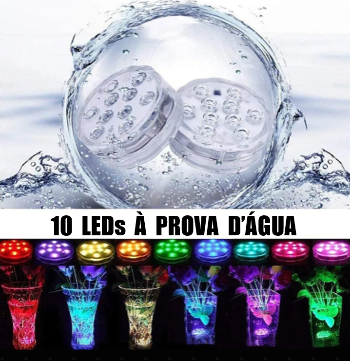 ACQUALUX ™ - Lâmpada LED Iluminação Piscina, Aquário, Jardim e Decoração - A Prova D'água e Controle Remoto