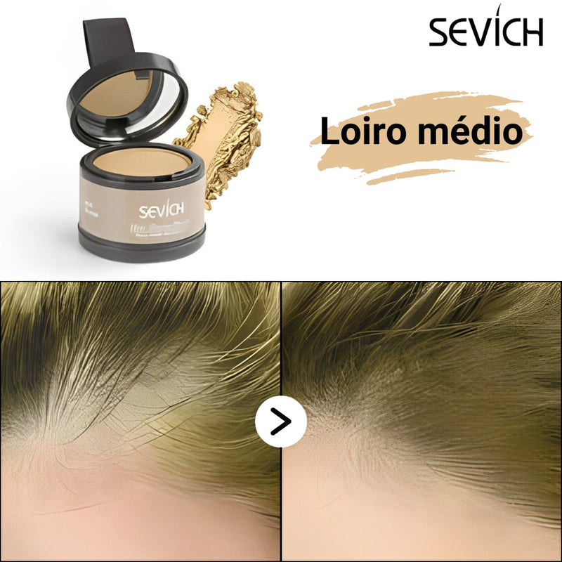 Pó Maquiagem para Cabelo a prova D'água - SEVÍCH