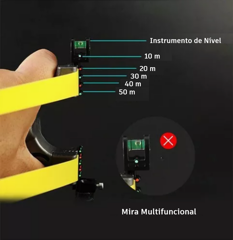 Estilingue Laser Tático Power