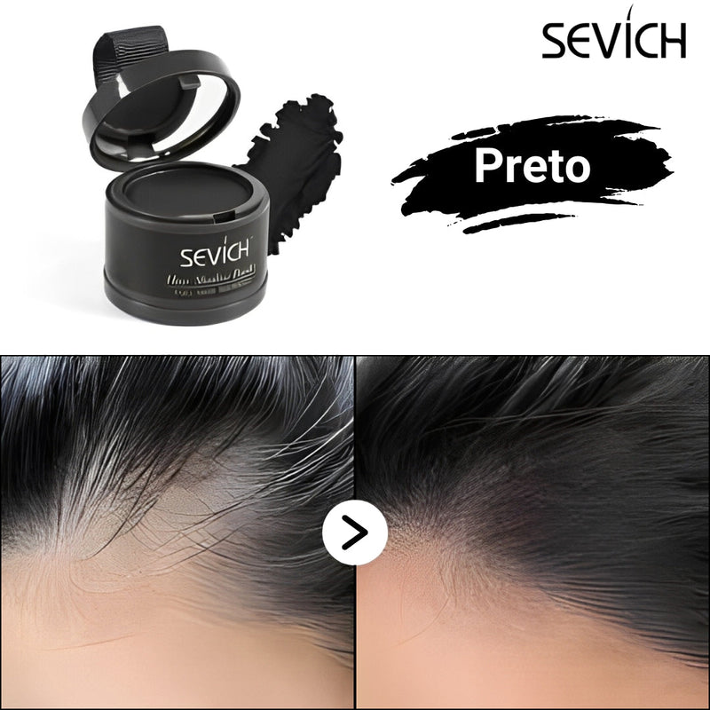 Pó Maquiagem para Cabelo a prova D'água - SEVÍCH