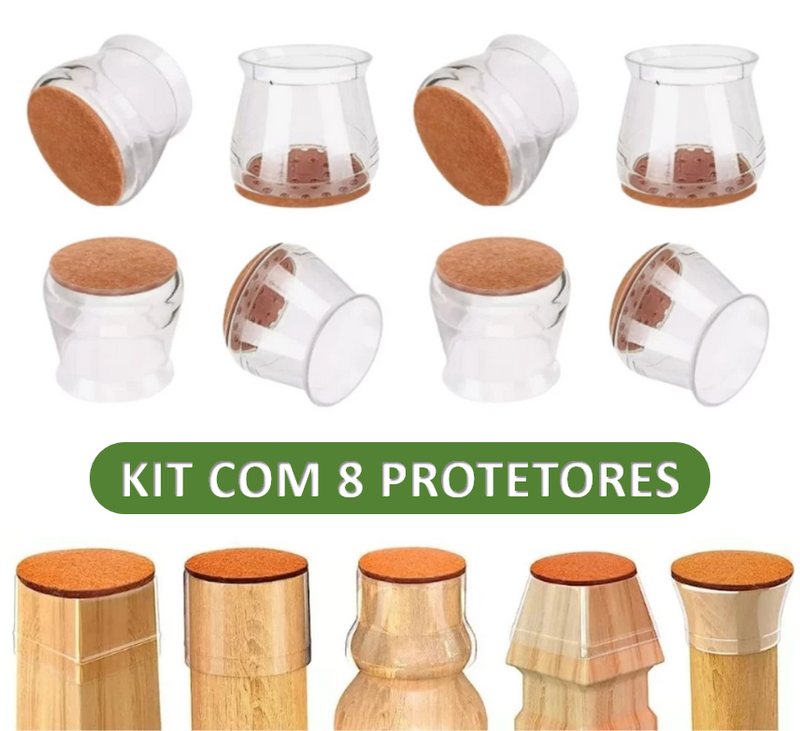 Tampa Para Pernas de Moveis PéFlex FloorGuard™ | Pés com Proteção Total e Silenciosos